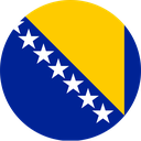 The Flag of Bosnia and Herzegovina Round