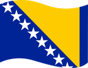 The Flag of Bosnia and Herzegovina Wavy I