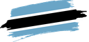The Flag of Botswana Brushed
