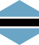 The Flag of Botswana Hexagon II