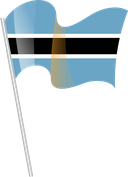 The Flag of Botswana Pole Flag I