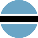 The Flag of Botswana Round
