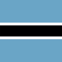 The Flag of Botswana Square