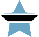The Flag of Botswana Star