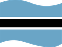 The Flag of Botswana Wavy I