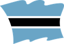 The Flag of Botswana Wavy II
