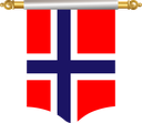 The Flag of Bouvet Island Hanging Banner I