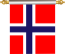 The Flag of Bouvet Island Hanging Banner IV