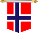 The Flag of Bouvet Island Hanging Banner III