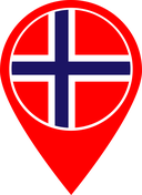 The Flag of Bouvet Island Map Pin