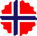 The Flag of Bouvet Island Scallop Circle