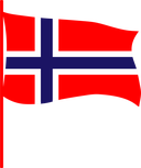 The Flag of Bouvet Island Pole Flag III