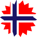 The Flag of Bouvet Island Star Burst