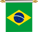 The Flag of Brazil Hanging Banner IV