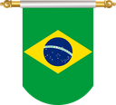 The Flag of Brazil Hanging Banner II