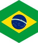 The Flag of Brazil Hexagon II