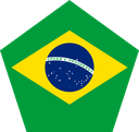 The Flag of Brazil Pentagon