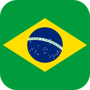 The Flag of Brazil Rounded Square