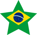 The Flag of Brazil Star