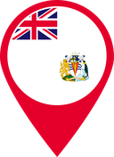 The Flag of British Antarctic Territory Map Pin