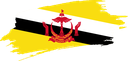 The Flag of Brunei Brushed