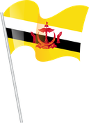 The Flag of Brunei Pole Flag I