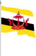 The Flag of Brunei Pole Flag II