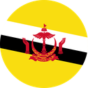 The Flag of Brunei Round