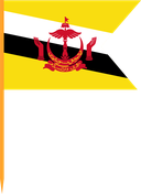 The Flag of Brunei V Cut