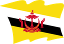 The Flag of Brunei Wavy II