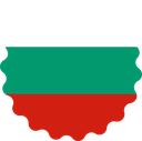 The Flag of Bulgaria Scallop Circle