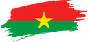 The Flag of Burkina Faso Brushed