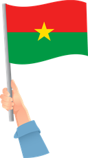 The Flag of Burkina Faso Handheld