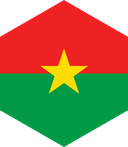 The Flag of Burkina Faso Hexagon II