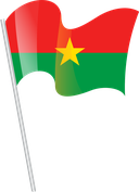 The Flag of Burkina Faso Pole Flag I
