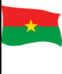 The Flag of Burkina Faso Pole Flag III