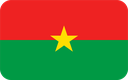 The Flag of Burkina Faso Rounded Rectangle