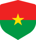 The Flag of Burkina Faso Shielded I