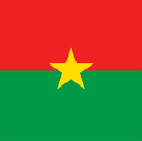 The Flag of Burkina Faso Square