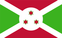 The Flag of Burundi Rounded Rectangle