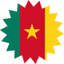 The Flag of Cameroon Star Burst