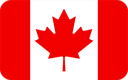 The Flag of Canada Rounded Rectangle