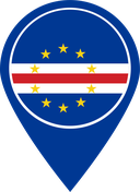 The Flag of Cape Verde Map Pin