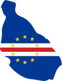 The Flag of Cape Verde Map