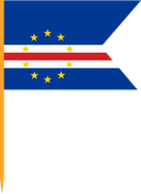 The Flag of Cape Verde V Cut