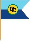 The Flag of Caribbean Community V Cut