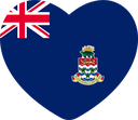 The Flag of Cayman Islands Heart