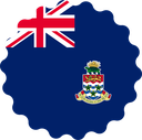 The Flag of Cayman Islands Scallop Circle