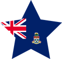 The Flag of Cayman Islands Star
