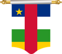 The Flag of Central African Republic Hanging Banner I